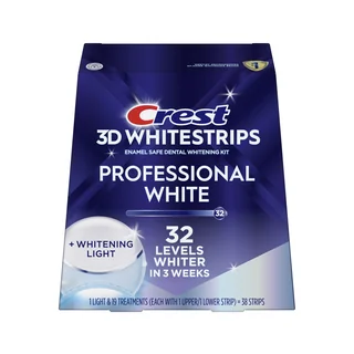 Crest 3D Whitestrips Professional White + Whitening Light